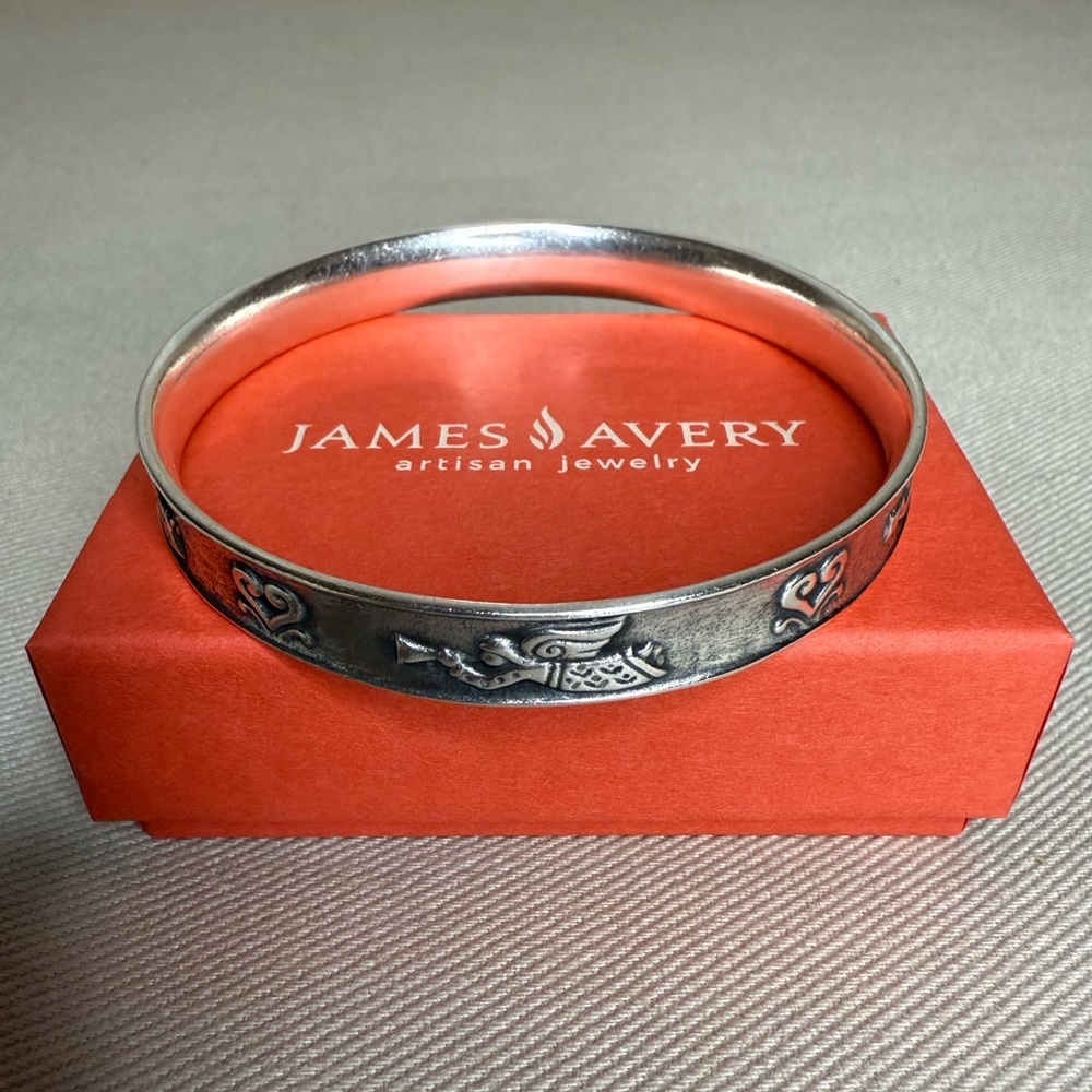 James Avery Angels and Hearts Bangle Bracelet